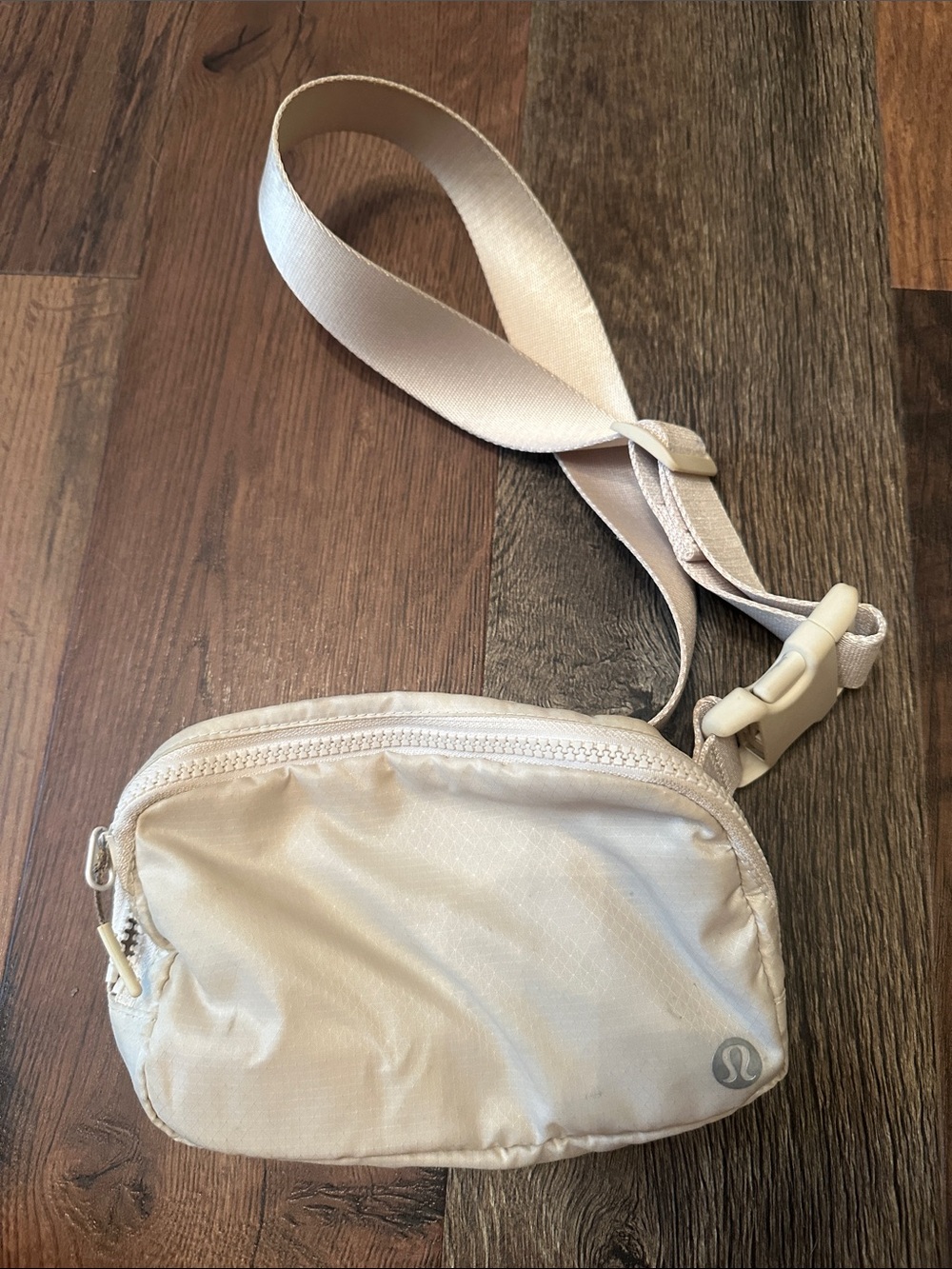 lululemon athletica Small Cream Crossbody Belt Bag